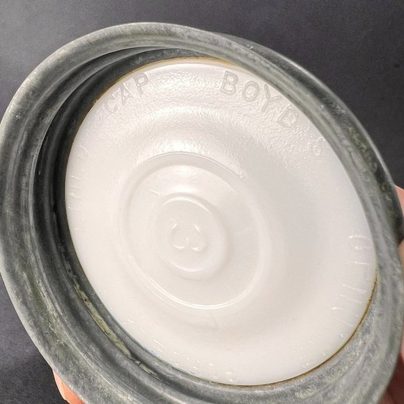 Vtg Kerr Self Sealing Mason Canning Jar Zinc Lid Boyd Porcelain Insert Country - Picture 13 of 16